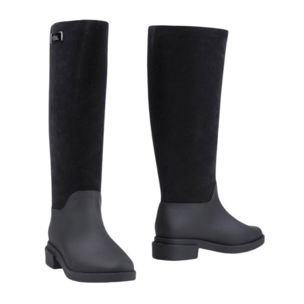 Melissa Tall Flocked Rain Boots - Picture 2 of 15
